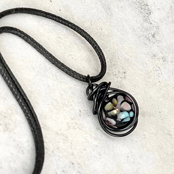 5 For $25💫Floral Lampwork Pendant Necklace - Picture 3 of 5
